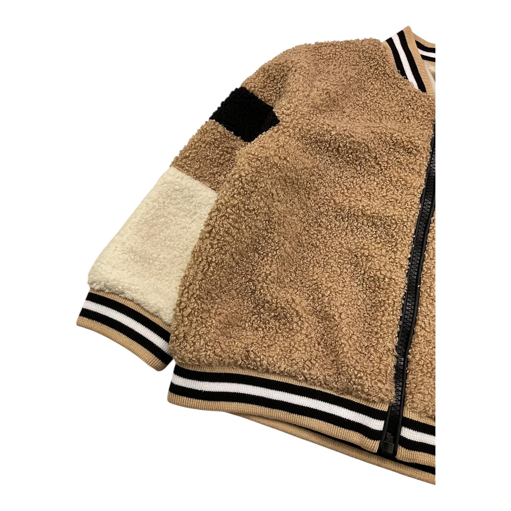 NANAN giubbino teddy tinta unita con zip Beige per Neonato I24243224BE BEIGE NANAN