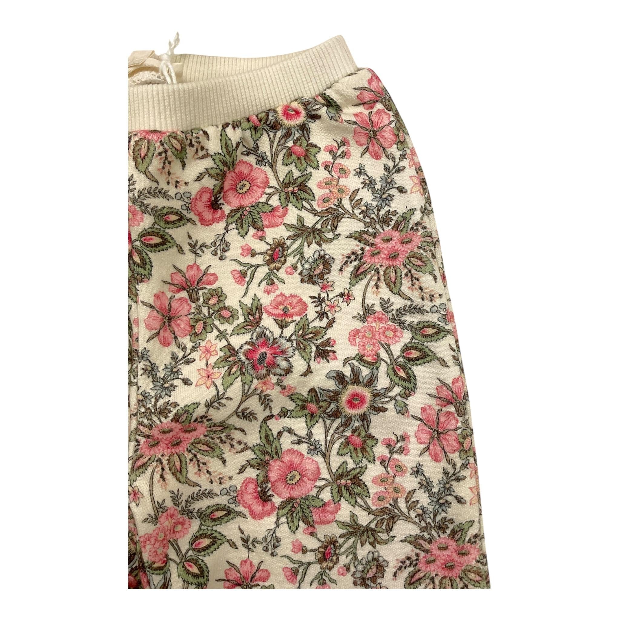 LOUISE MISHA pantalone tuta tinta unita con stampa fiori Panna per Neonata FRPW24S0114 PANNA LOUISE MISHA