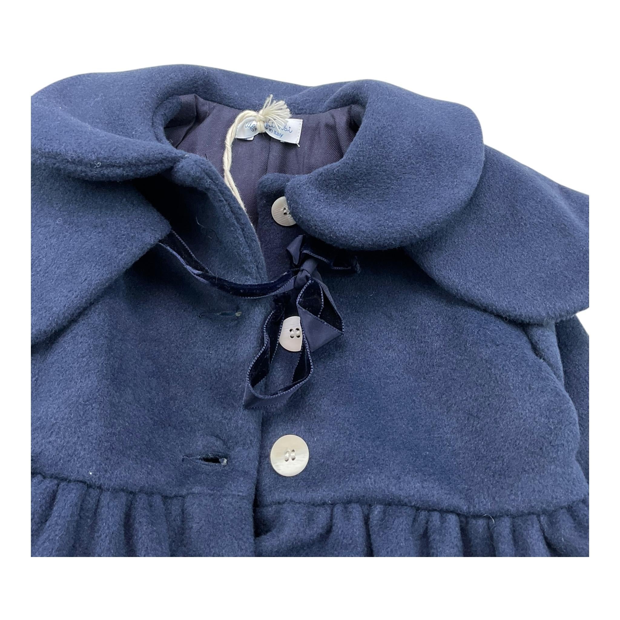 ILFAROBIMBI cappotto tinta unita Blu per Neonata ASTER BLU ILFAROBIMBI