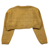 BARCELLINO coprispalle tinta unita con ricami Giallo per Neonata 115924N GIALLO BARCELLINO