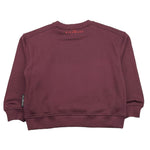JOHN RICHMOND felpa chiusa girocollo tinta unita con stampa Bordeaux per Bambina RGA25111FE BORDEAUX JOHN RICHMOND