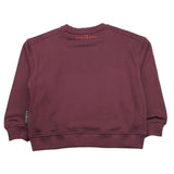 JOHN RICHMOND felpa chiusa girocollo tinta unita con stampa Bordeaux per Bambina RGA25111FE BORDEAUX JOHN RICHMOND