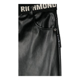 JOHN RICHMOND pantalone modello a palazzo in ecopelle con cintura Nero per Neonata RGA24021PANX NERO JOHN RICHMOND