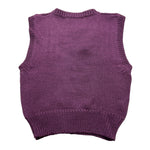 LA STUPENDERIA gilet tinta unita in maglia Viola per Bambina WJGL42XJ VIOLA LA STUPENDERIA
