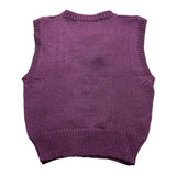 LA STUPENDERIA gilet tinta unita in maglia Viola per Bambina WJGL42XJ VIOLA LA STUPENDERIA