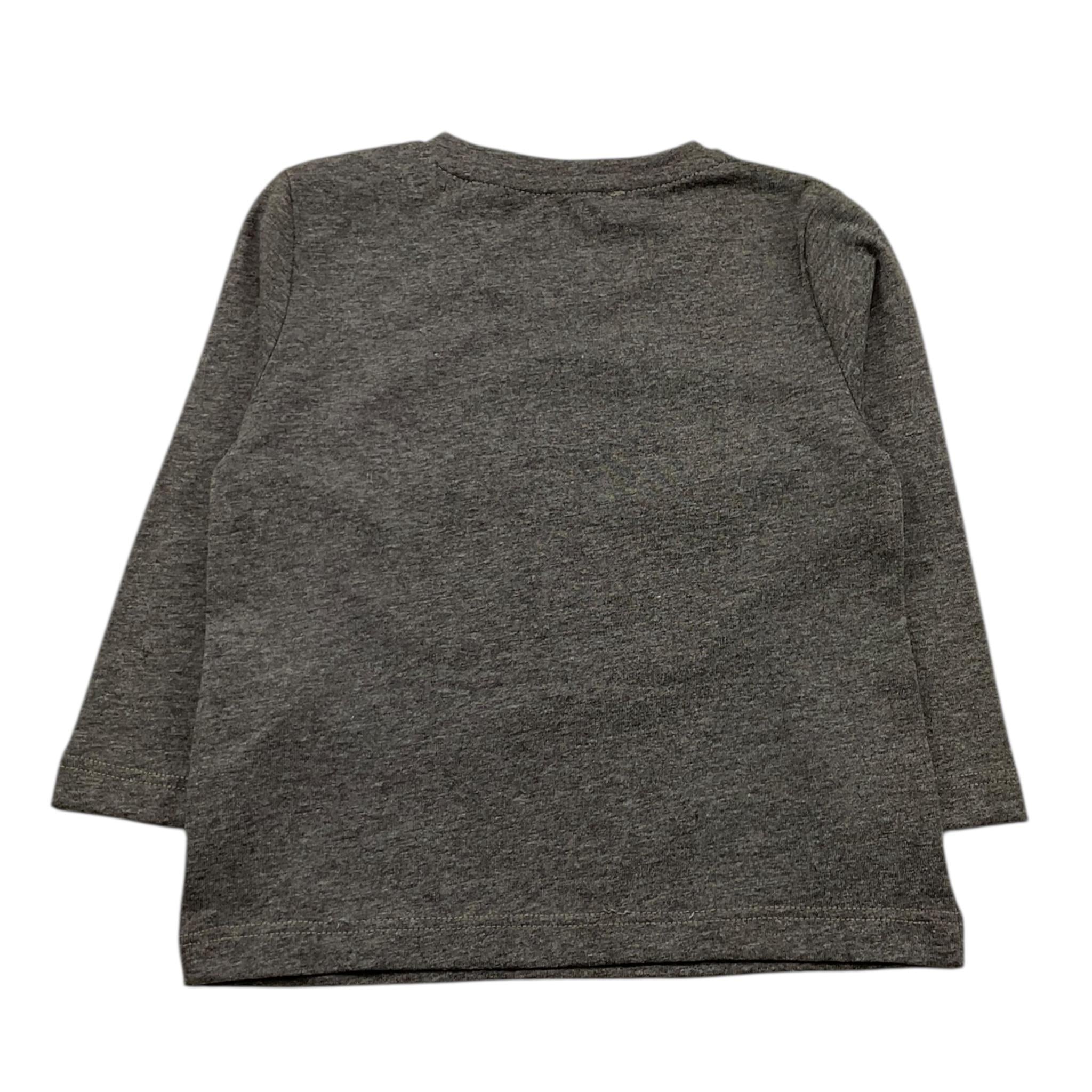 MANUEL RITZ shirt girocollo tinta unita con logo Grigio per Neonato MR1863 GRIGIO MANUEL RITZ