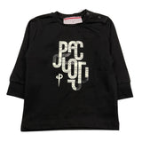CESARE PACIOTTI shirt girocollo tinta unita con stampa Nero per Neonato TSP5352B NERO CESARE PACIOTTI