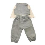 LALALU' completo 3 pezzi body-gilet-pantaloni Azzurro per Neonato CTL1N AZZURRO LALALU'