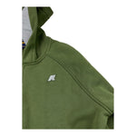 K-WAY felpa con zip e cappuccio tinta unita Verde per Bambino K2131QW VERDE K-WAY