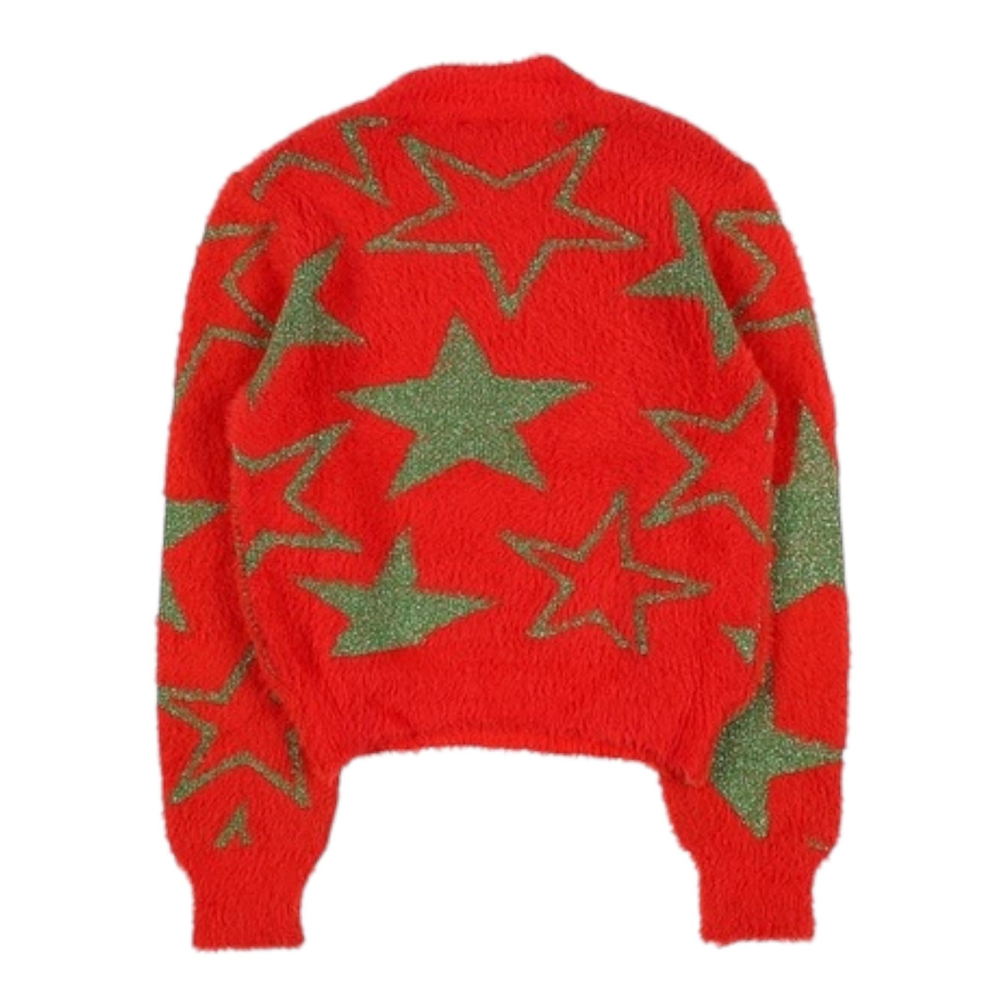 KAOS maglia tinta unita con stampa stelle Arancione per Bambina KS033 ARANCIONE KAOS