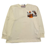 CESARE PACIOTTI shirt girocollo tinta unita con stampa Panna per Bambino TSP5368BJ PANNA CESARE PACIOTTI