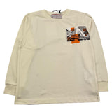 CESARE PACIOTTI shirt girocollo tinta unita con stampa Panna per Bambino TSP5368BJ PANNA CESARE PACIOTTI