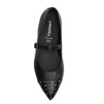 TWINSET ballerine tinta unita con borchie Nero per Bambina 242GCJ02A NERO TWINSET