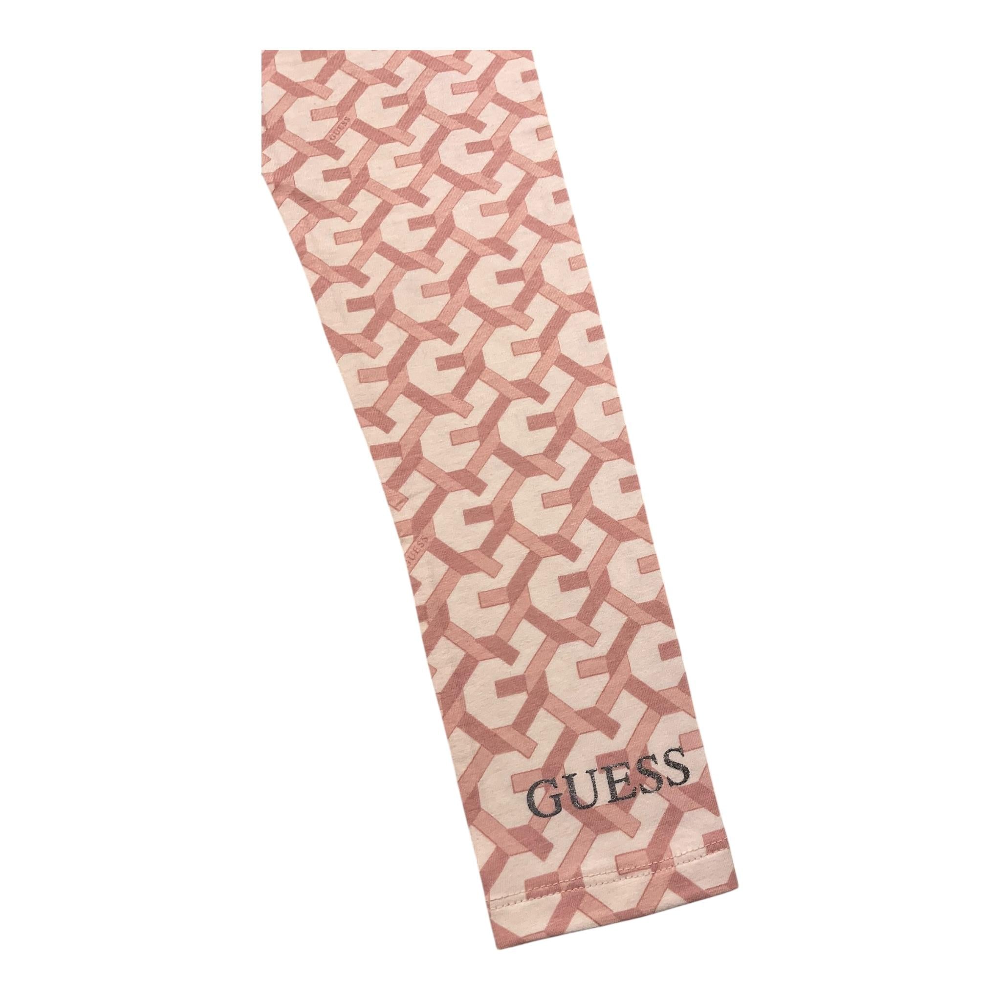 GUESS leggins tinta unita stampa fantasia Rosa per Bambina K4BB04J1313 ROSA GUESS