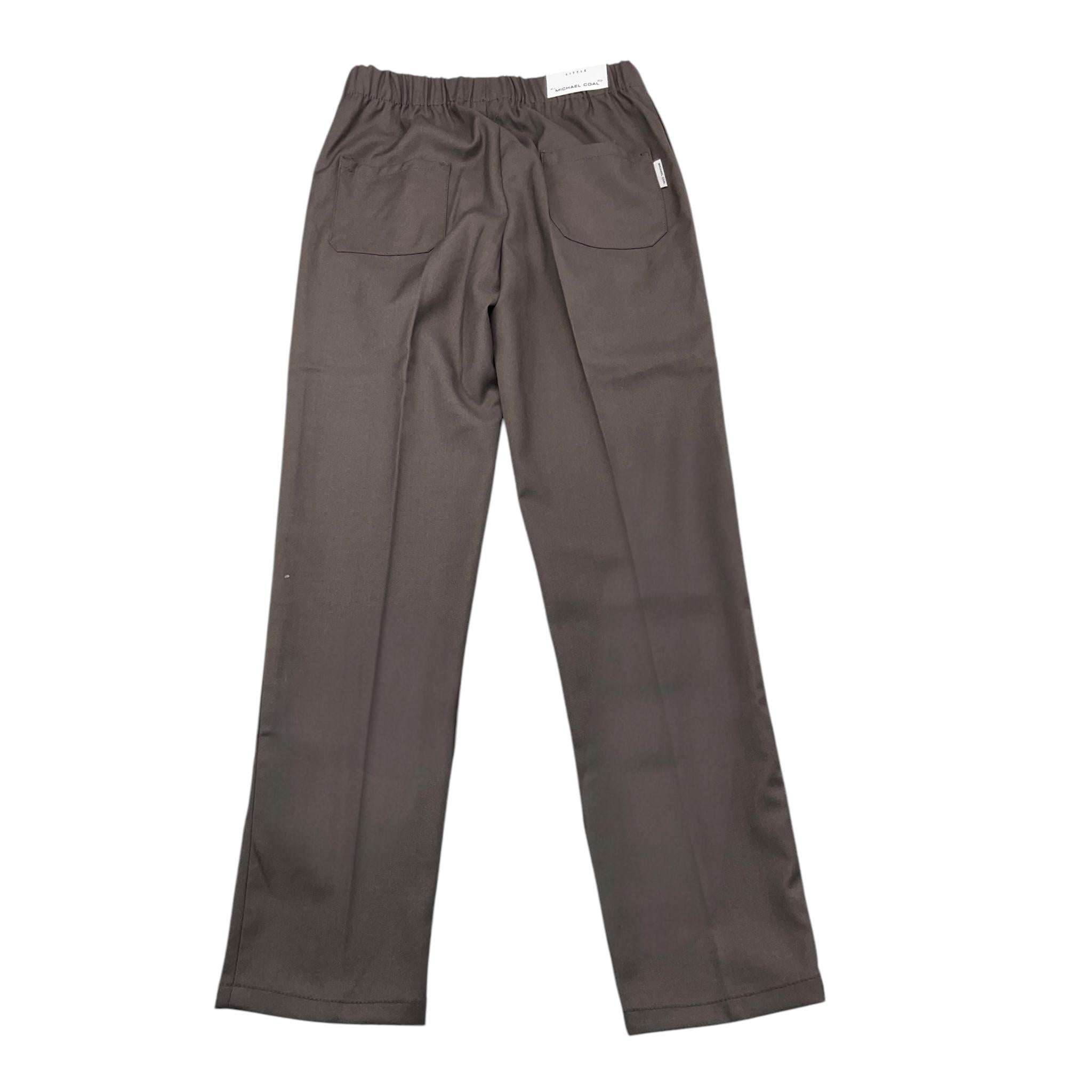 MICHAEL COAL pantalone tinta unita con elastico in vita Marrone per Bambino TOMMY71 MARRONE MICHAEL COAL