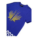 DSQUARED2 t-shirts girocollo tinta unita con stampa in contrasto Blu per Bambino DQ2537XX BLU DSQUARED2