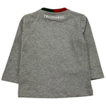 TRUSSARDI shirt girocollo tinta unita con stampa in contrasto Grigio per Neonato TIA25052TS GRIGIO TRUSSARDI