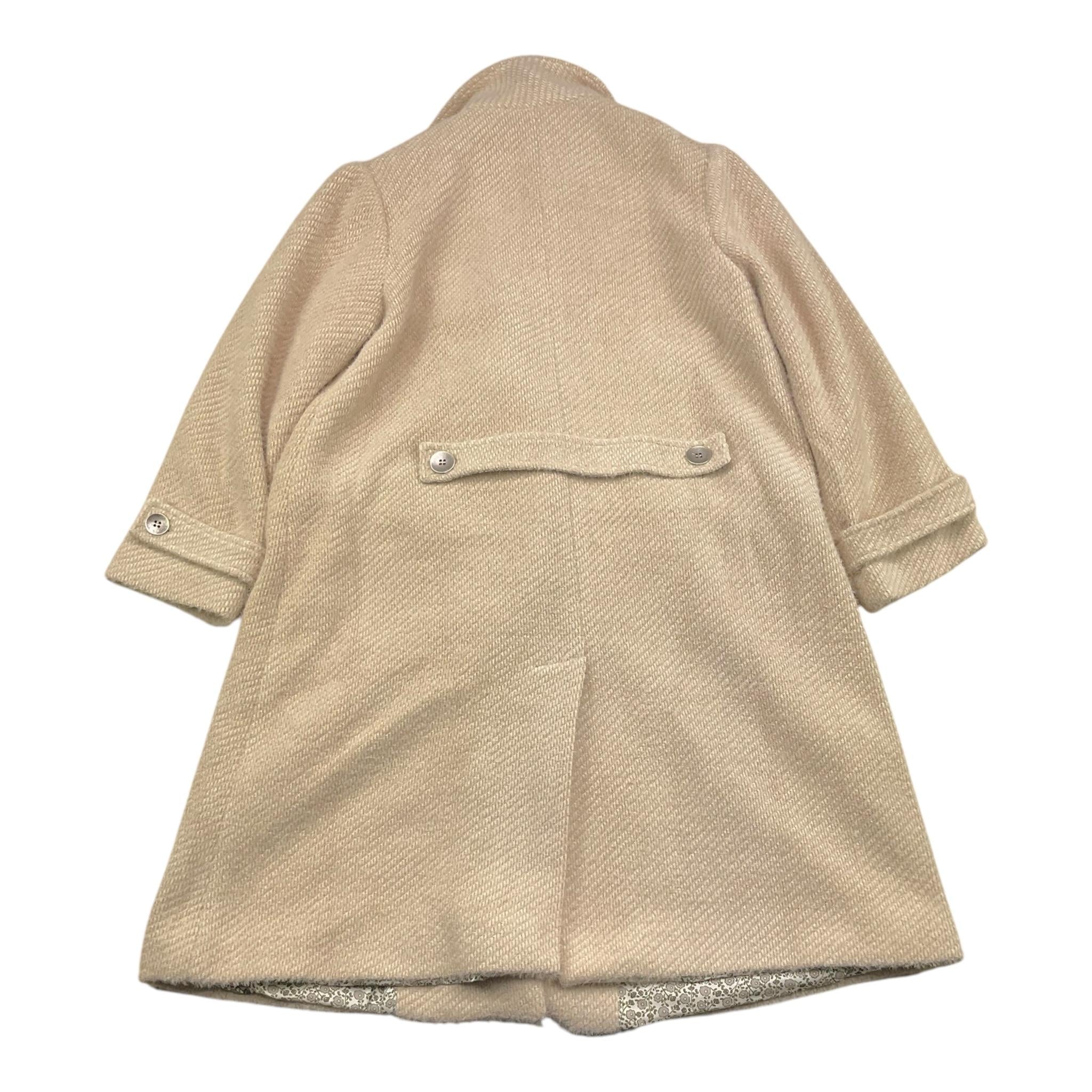 CAFFE' D'ORZO cappotto tinta unita con bottoni Beige per Bambina ZV2A20 BEIGE CAFFE' D'ORZO