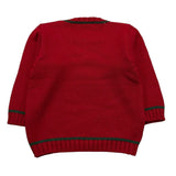 LA STUPENDERIA maglia girocollo tinta unita con ricami Rosso per Neonato WCPL61XX ROSSO LA STUPENDERIA