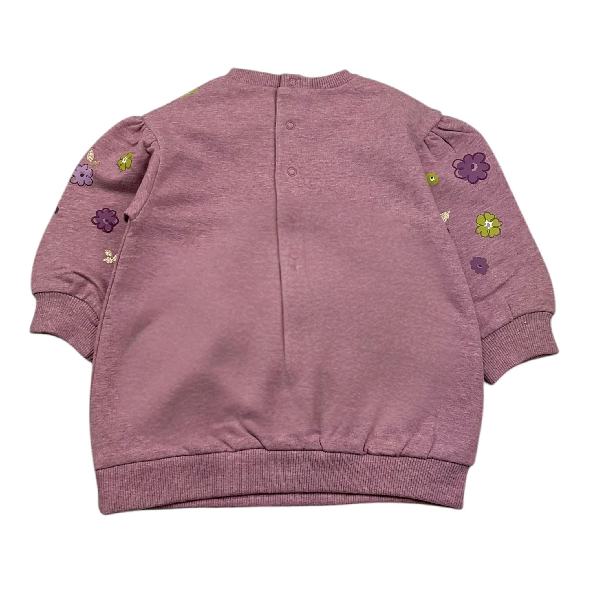 MAYORAL felpa girocollo tinta unita con stampa Viola per Neonata 2922 VIOLA MAYORAL