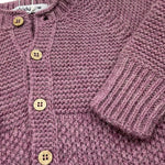 BABIDU tutina tinta unita con bottoni in filo Viola per Neonata 10683 VIOLA BABIDU
