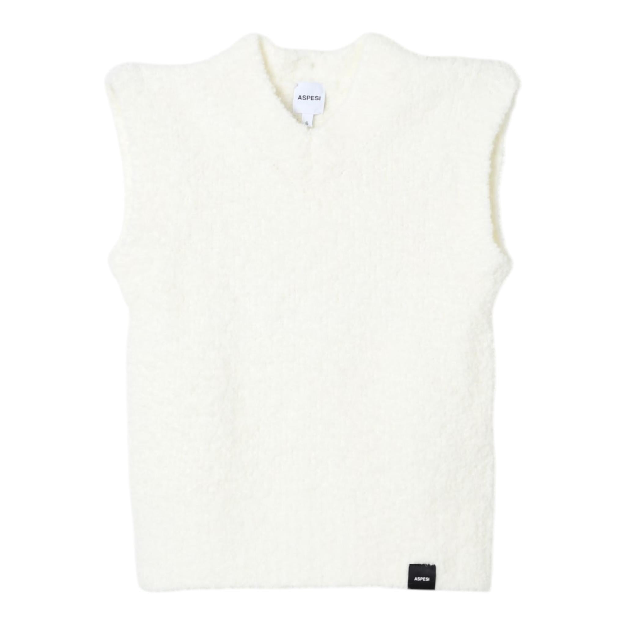 ASPESI gilet tinta unita modello teddy Bianco per Bambino F24007GLEM909 BIANCO ASPESI