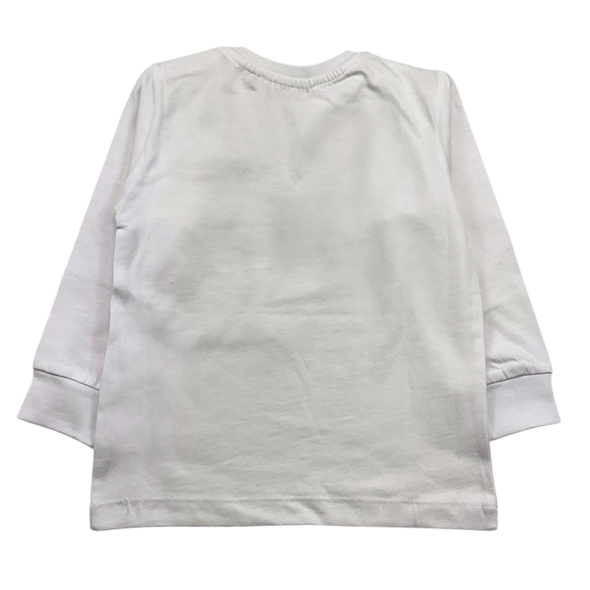 CESARE PACIOTTI shirt girocollo tinta unita con stampa Bianco per Neonato TSP5371BX BIANCO CESARE PACIOTTI