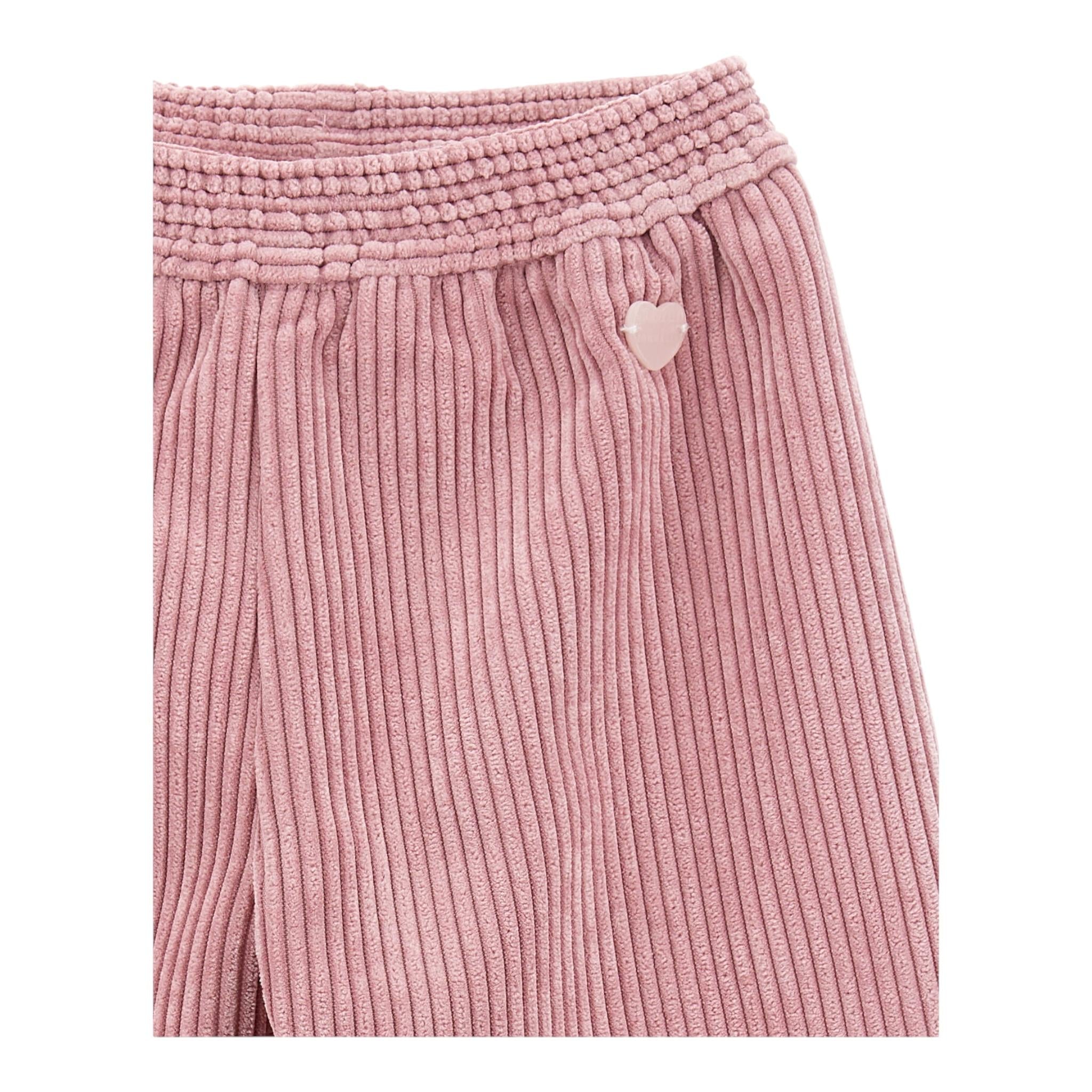 MONNALISA pantalone tinta unita modello palazzo Rosa per Bambina 37D407X ROSA MONNALISA