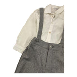 BARCELLINO complet 3 pezzi camicia-salopette-papillon Grigio per Bambino 115910LJ GRIGIO BARCELLINO