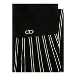 TWINSET abito tinta unita con  fantasia a righe Nero per Bambina 242GJ3110 NERO TWINSET