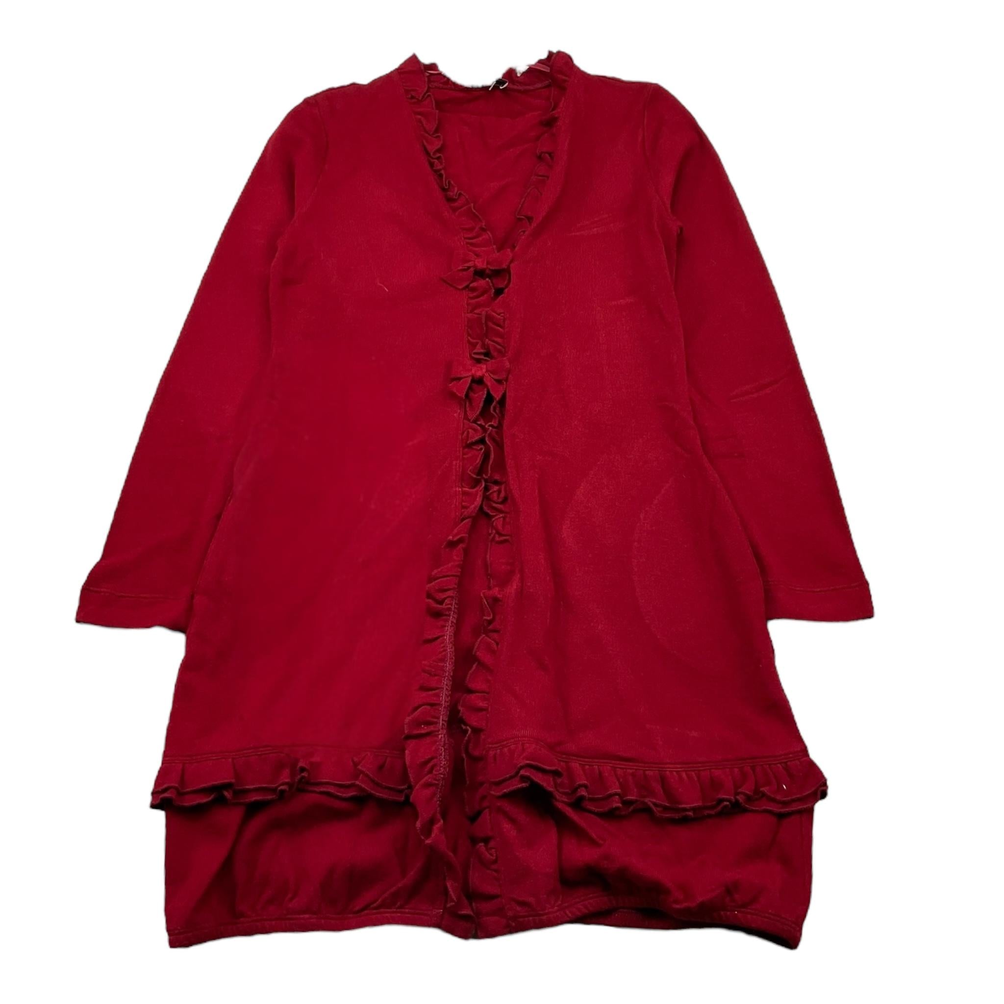 MONNALISA cardigan modello lungo tinta unita Rosso per Bambina 116817 ROSSO MONNALISA