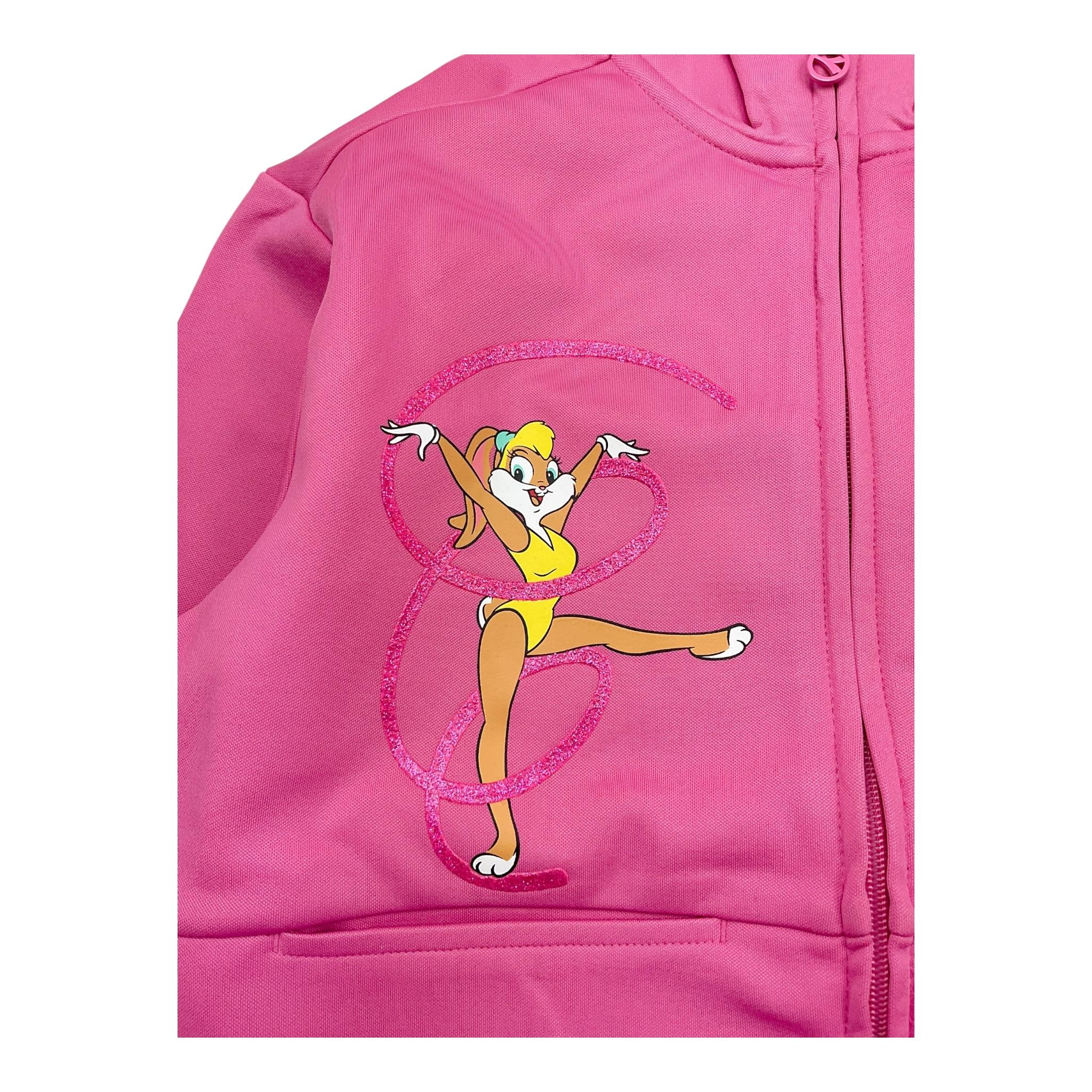 DIADORA felpa tinta unita con zip e stampa looney tunes Fuxia per Bambina 502180947 FUXIA DIADORA