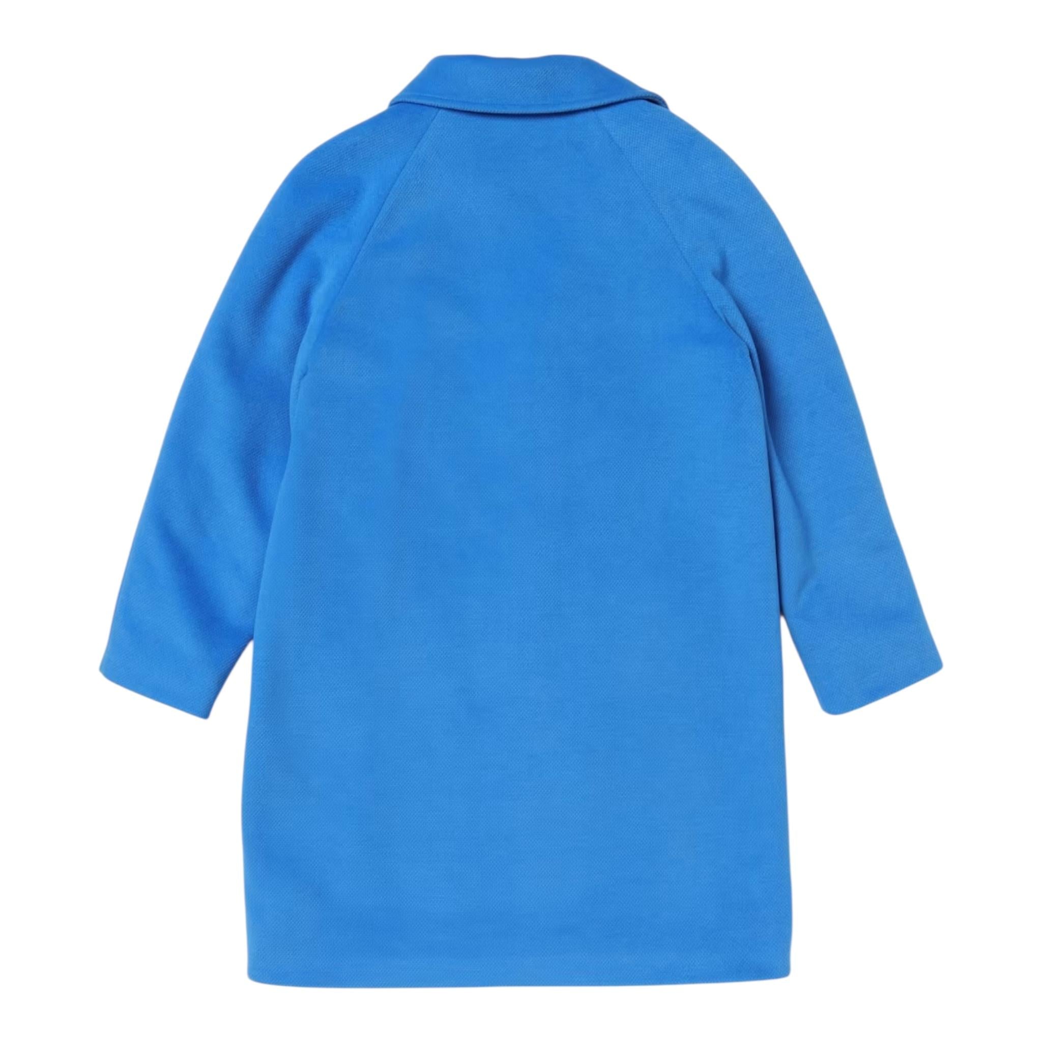 MIMISOL cappotto tinta unita con applicazioni Azzurro per Neonata MFCT043N AZZURRO MIMISOL