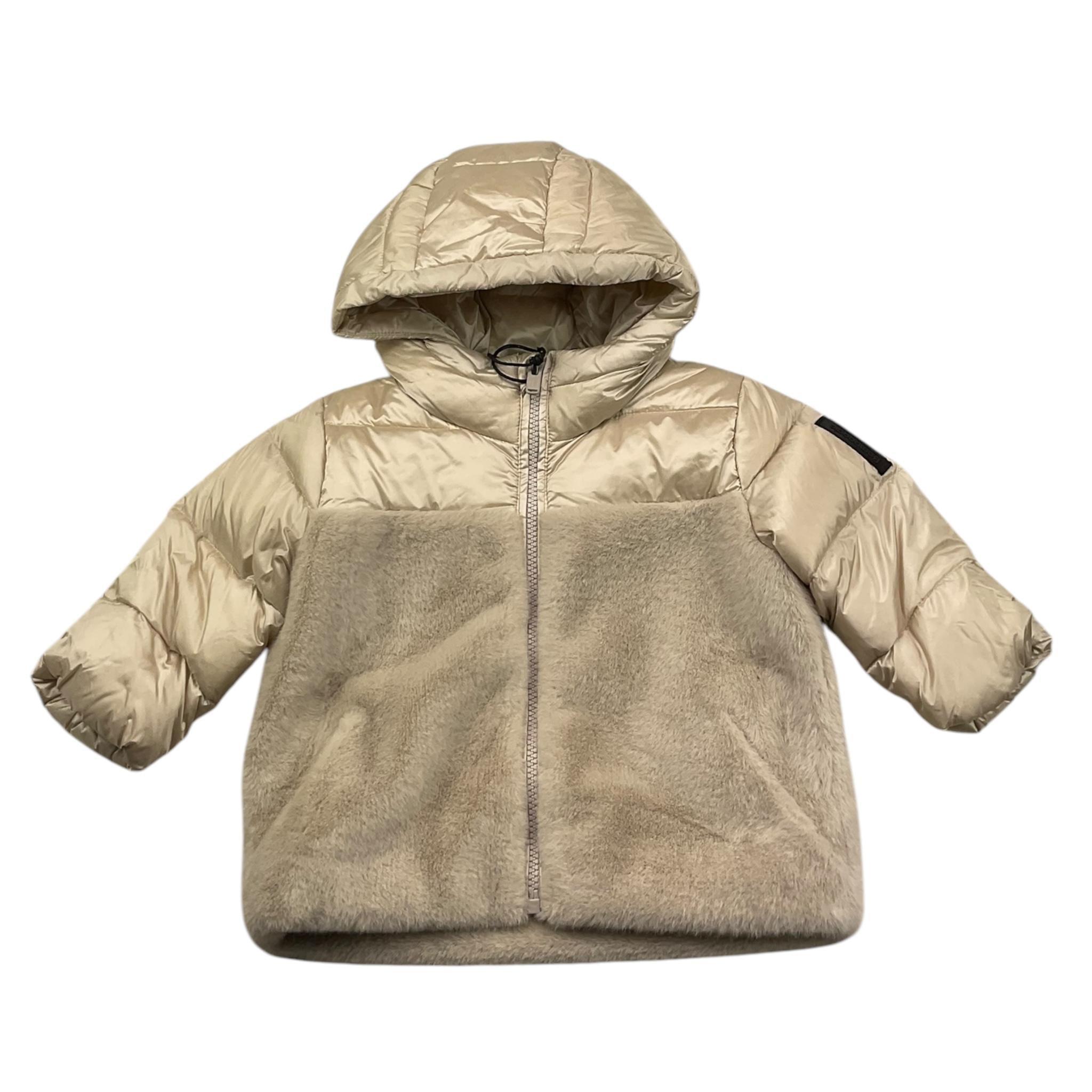 BOMBOOGIE giubbino tinta unita cn cappuccio e pelliccia Beige per Neonata 8836 BEIGE BOMBOOGIE