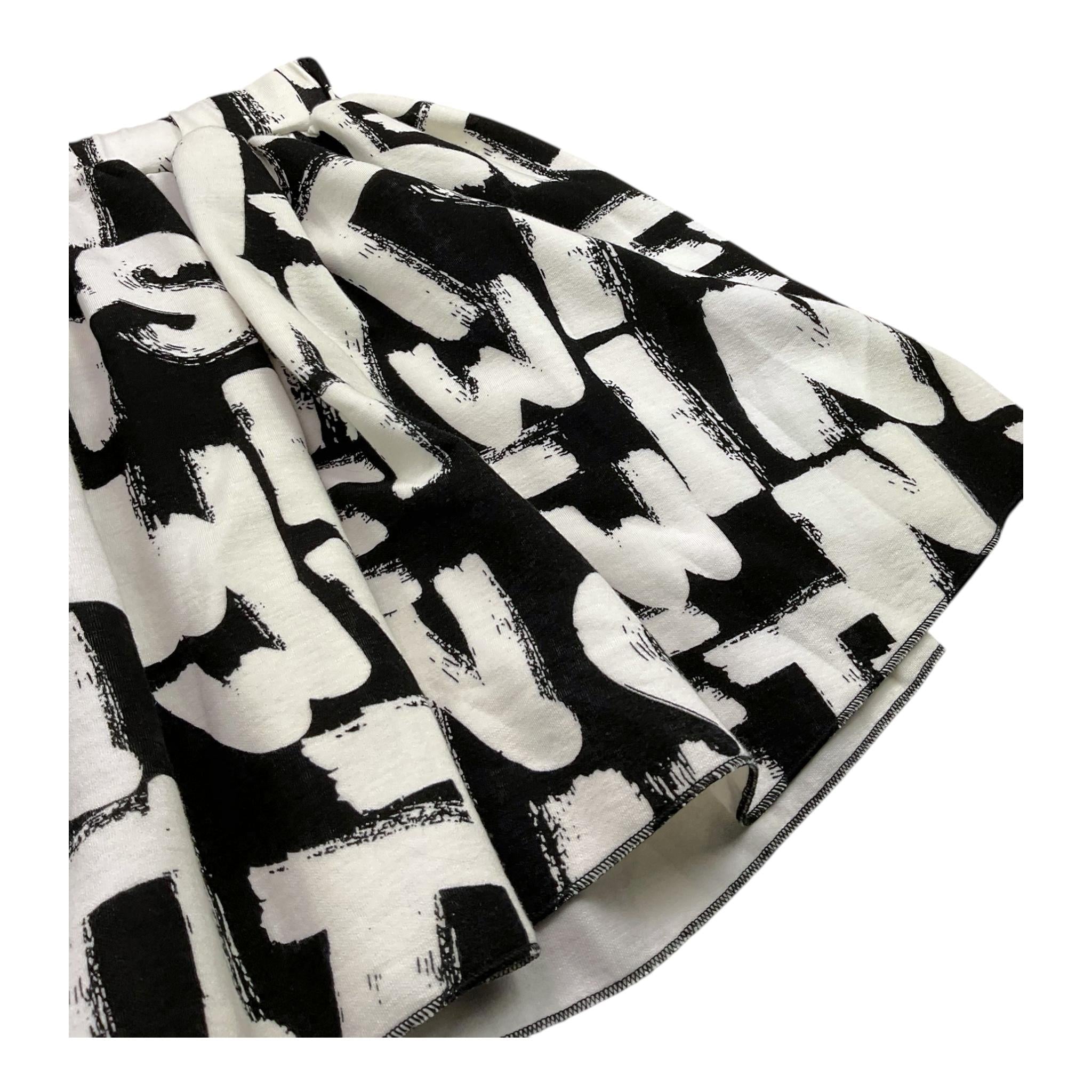 TWINSET gonna tinta unita logata Nero per Bambina 232GJ2252 NERO TWINSET