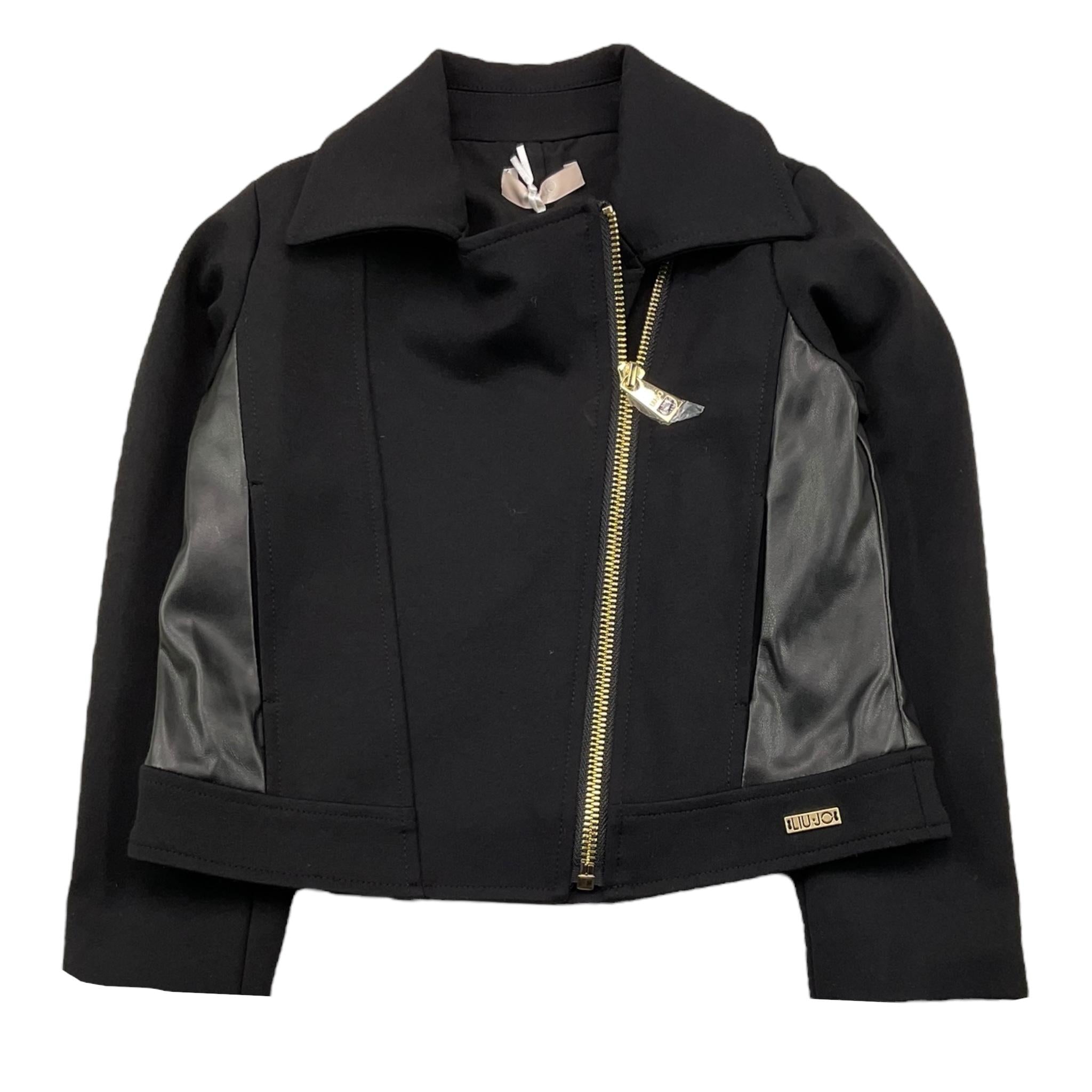 LIU JO giacca tinta unita con zip Nero per Bambina KF4008 NERO LIU JO