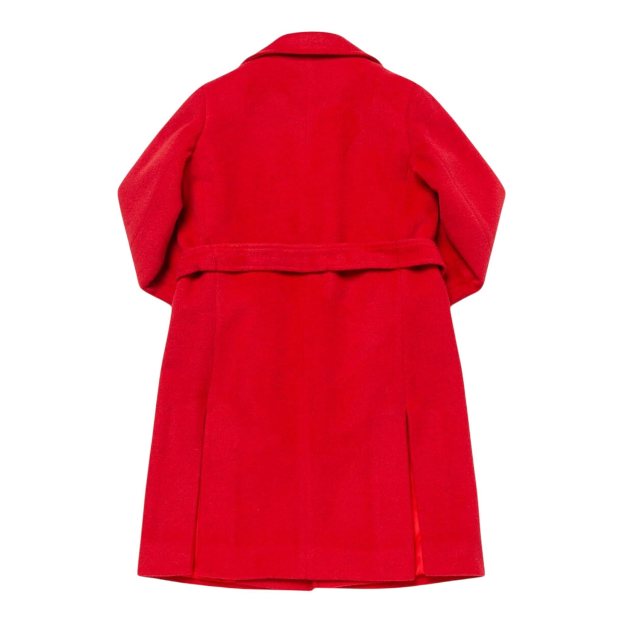 MAX&Co. cappotto tinta unita con cintura Rosso per Bambina MX0001 ROSSO MAX&Co.