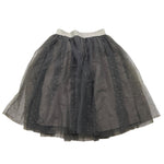 CAFFE' D'ORZO gonna tinta unita con tulle Grigio per Neonata ZV7A14X GRIGIO CAFFE' D'ORZO