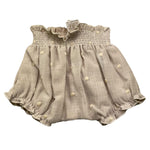 PAZ RODRIGUEZ culotte tinta unita con ricami Beige per Neonata 023150911 BEIGE PAZ RODRIGUEZ