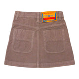 DIESEL gonna tinta unita in camoscio con bottoni Cammello per Bambina J00784 CAMMELLO DIESEL