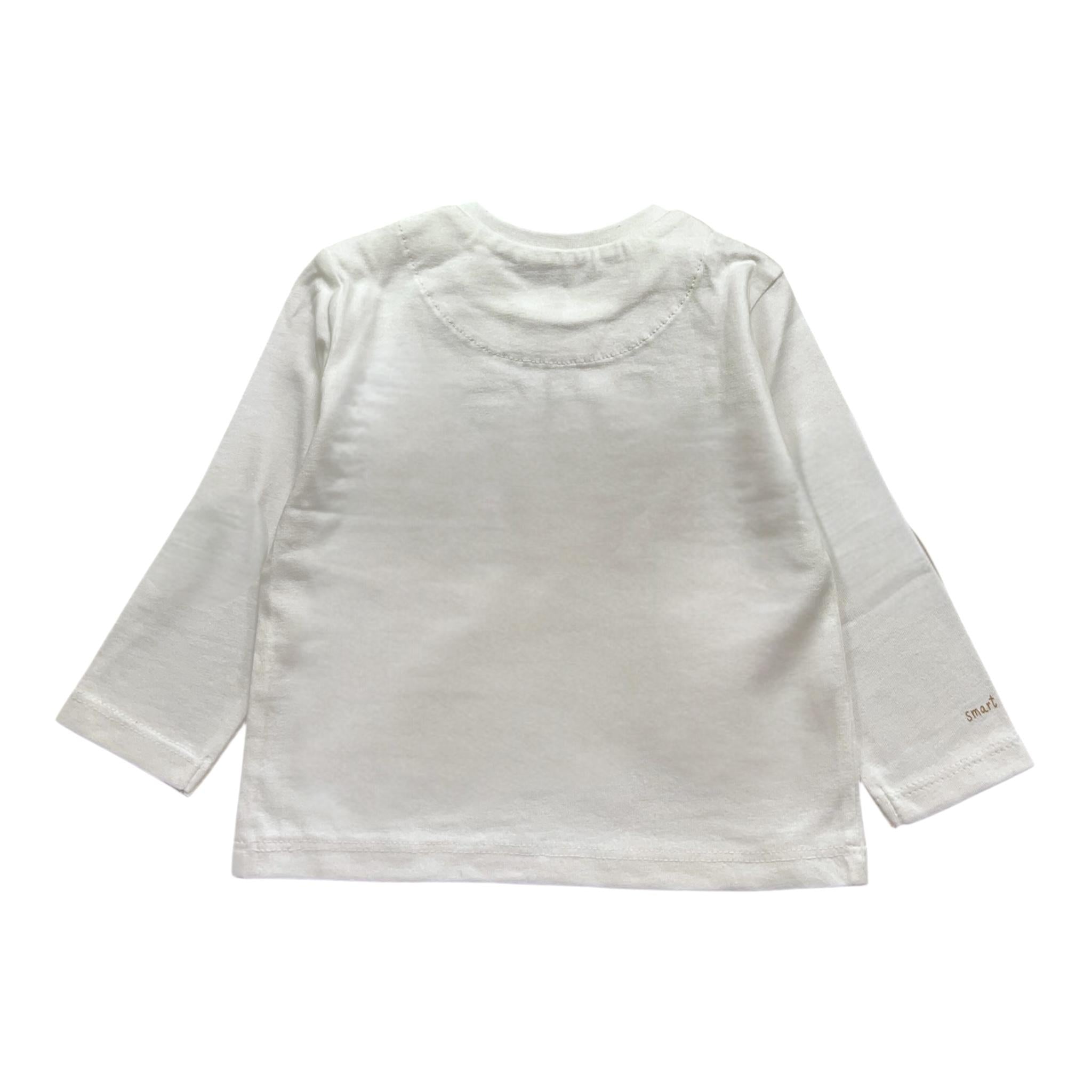 MAYORAL shirt girocollo tinta unita con stampa in contrasto Bianco per Neonato 2030X BIANCO MAYORAL