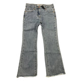 TO be too jeans tinta unita modello zampa Azzurro per Bambina TOB306 AZZURRO TO be too