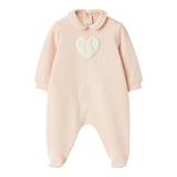 IL GUFO tutina manica lunga tinta unita con stampa Rosa per Neonata A24TP341M0100 ROSA IL GUFO