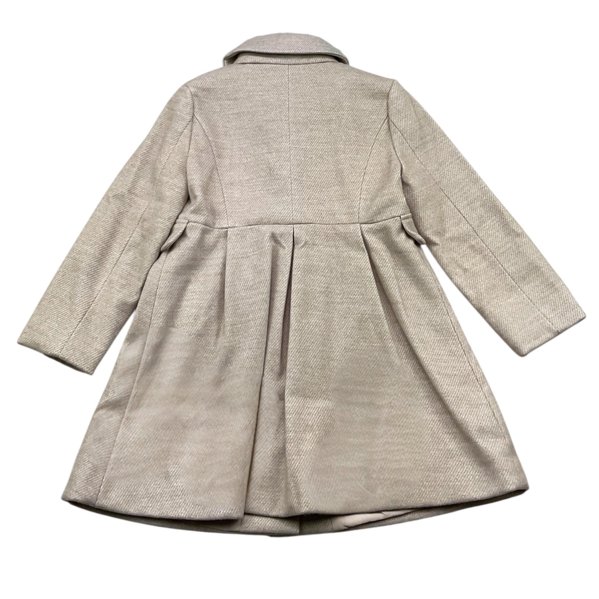 MAYORAL cappotto tinta unita cn finte tasche Beige per Bambina 4484XX BEIGE MAYORAL