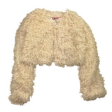 MISS BLUMARINE coprispalle modello pelliccia tinta unita Avorio per Bambina IF4065 AVORIO MISS BLUMARINE