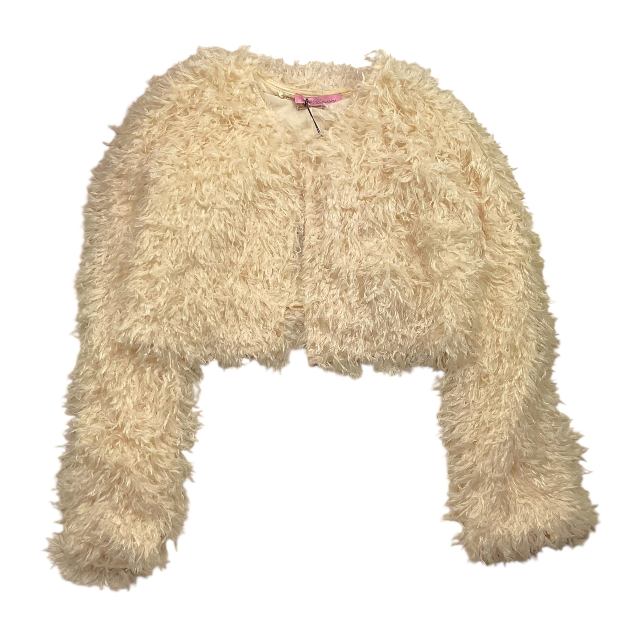 MISS BLUMARINE coprispalle modello pelliccia tinta unita Avorio per Bambina IF4065 AVORIO MISS BLUMARINE