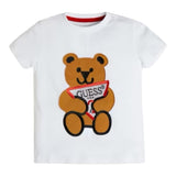 GUESS t-shirt girocollo tinta unita cn orso Bianco per Neonato N0BI22I3Z00 BIANCO GUESS