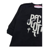 CESARE PACIOTTI shirt girocollo tinta unita con stampa Nero per Neonato TSP5352B NERO CESARE PACIOTTI
