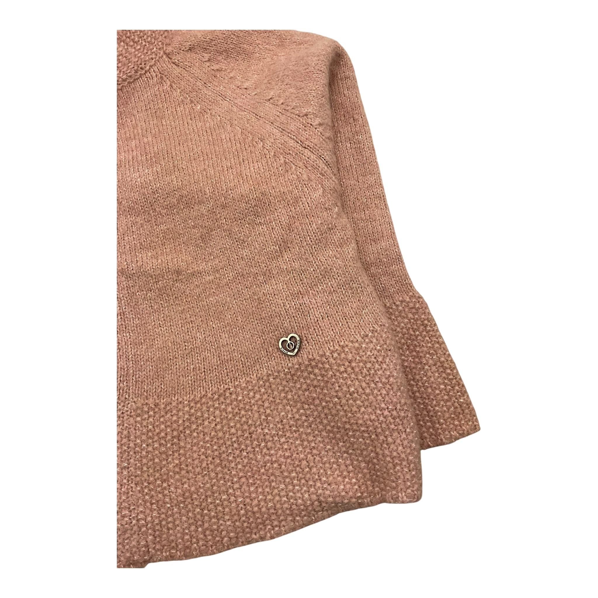 PLEASE cardigan tinta unita con fiocco Rosa per Neonata NB75230G65N ROSA PLEASE