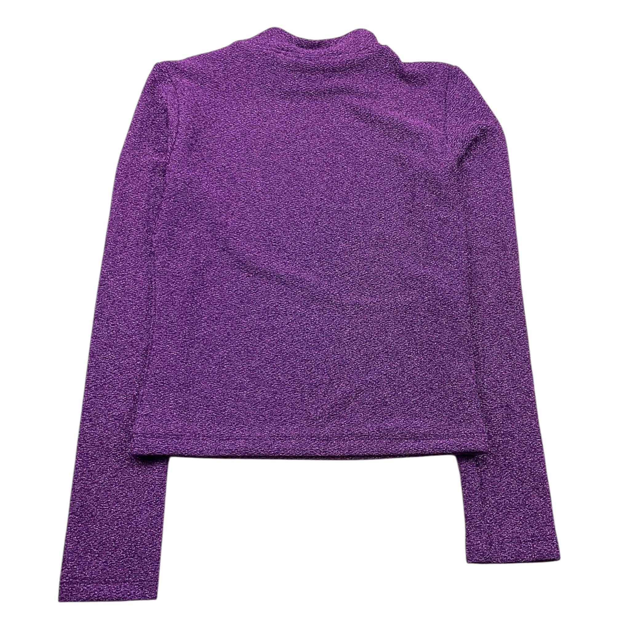MARC ELLIS shirt girocollo tinta unita glitterata Viola per Bambina JMJTS00201X VIOLA MARC ELLIS